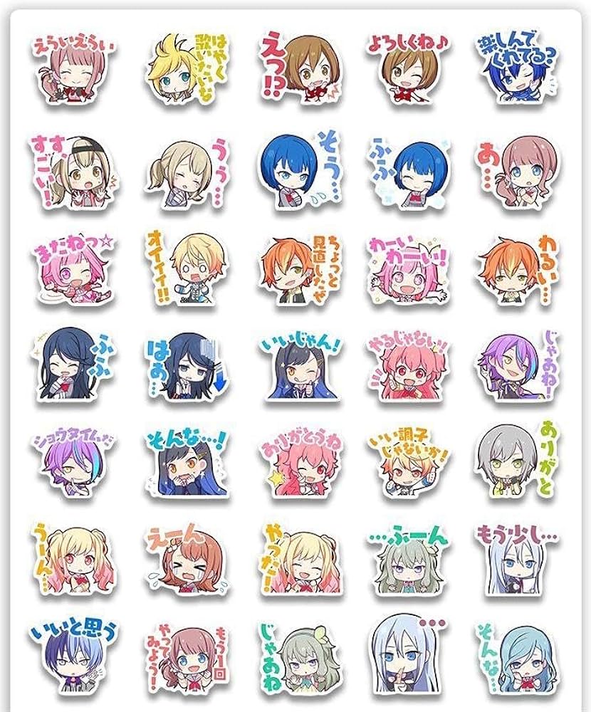 Amazon.co.jp: プロジェクトセカイ ステッカー 200枚セット 防水