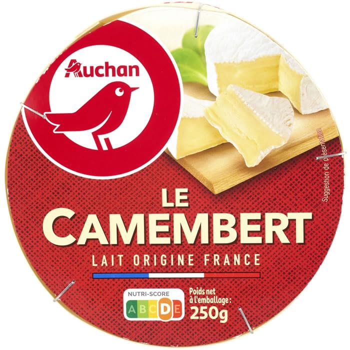 AUCHAN Camembert au lait pasteurisé 250 g