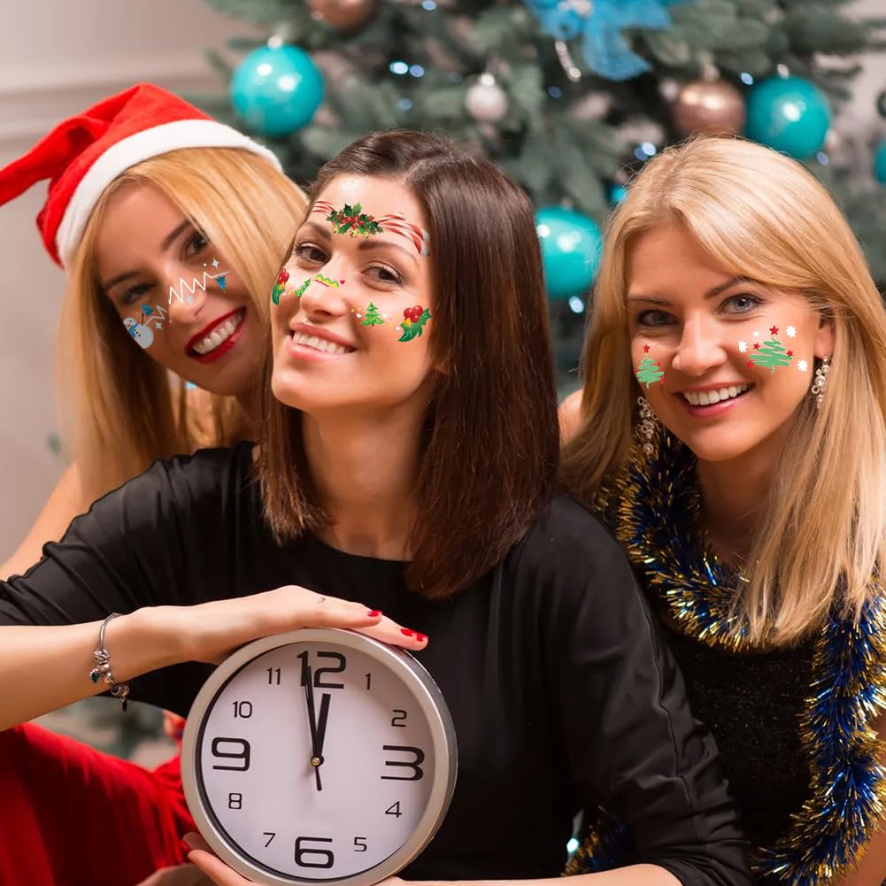 Christmas Face Temporary Tattoos - Image 3