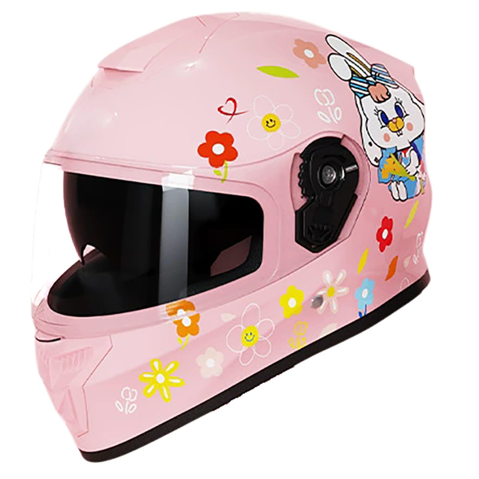 Casco Integrale Da Moto Per Bambini, Adatto A Maschi E Femmine Dai 5 Ai 13 Anni, Omologato ECE 22.05, Casco Multisport Per Biciclette Elettriche, Monopattini E Go-Kart.