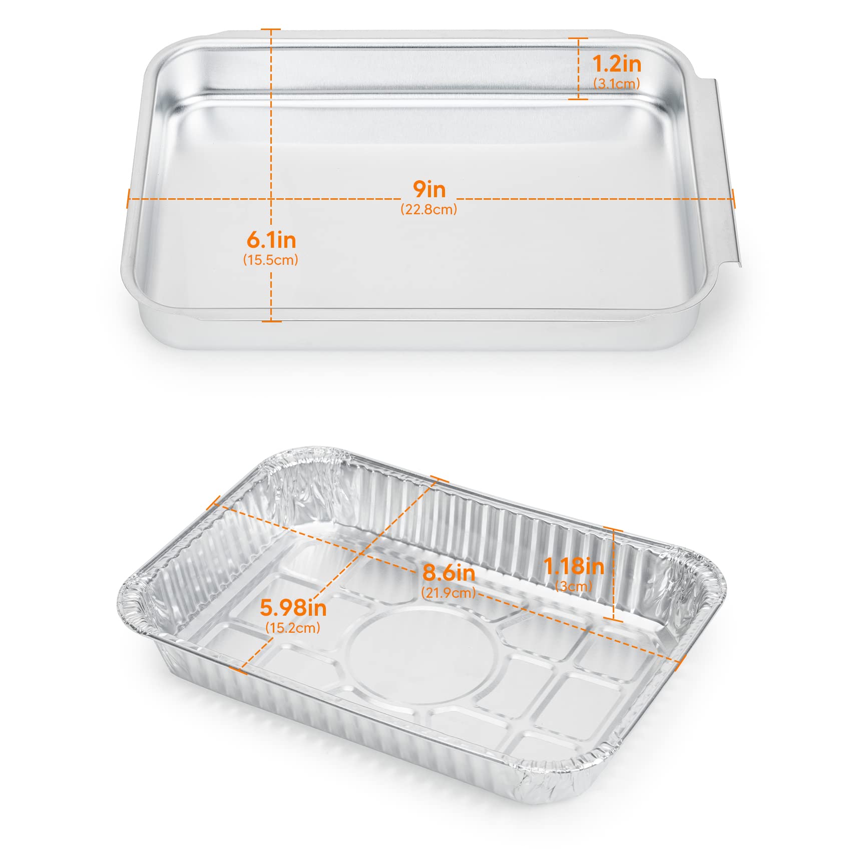 Stanbroil Aluminum Drip Pan Kit for Weber Genesis II SP-335 & SP-435 GBS, Grill Grease Tray Replacement with 15-Pack Foil Pans
