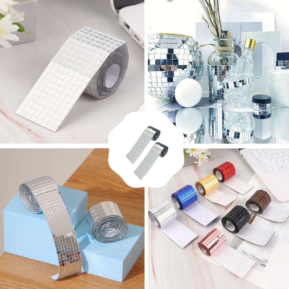 Changyeah 3200 Mini Specchi Autoadesivi 5x5 Mm - Per Mosaici Fai Da Te, Decorazioni Pareti E Feste - Foto 12