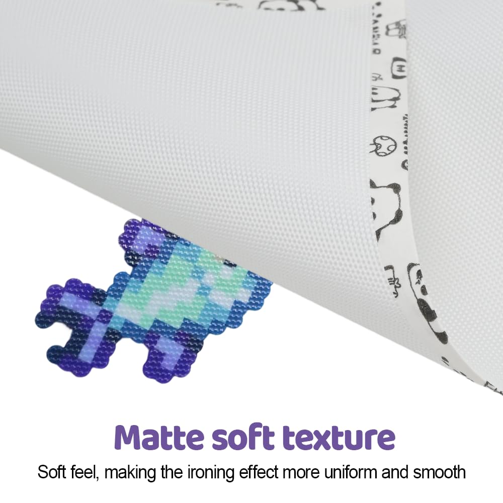 Fuse Bead carta da stiro, 10 panni antiaderenti riutilizzabili resistenti al calore per perline fai da te (20 x 15 cm)
