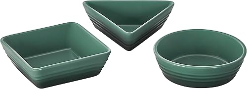 Le Creuset Stoneware Set of 3 Tapas Dishes, Artichaut