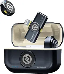 Sistema Microfone Duplo Hollyland Lark M2 Duo Wireless Lightning SmartPhones iOs