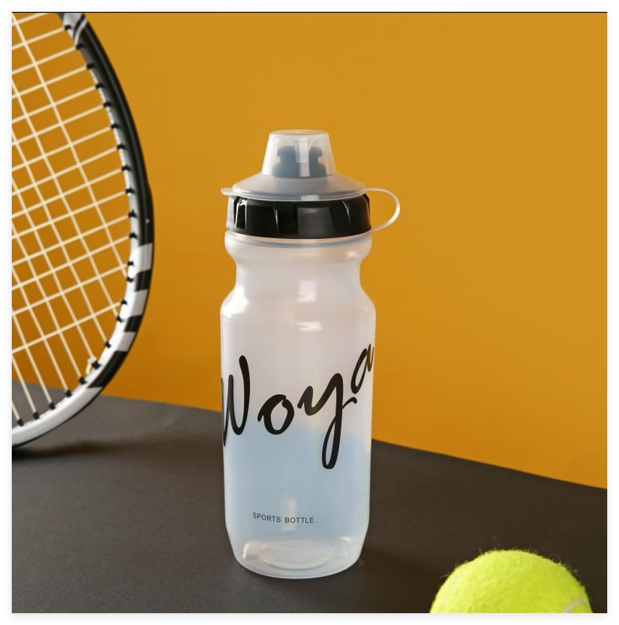 Bike Water Bottle Cage & 600ML Sports Bottle Set - Universal Lightweight Design, Food-Grade Safe, Easy Install for Mountain/Road/Kids Bicycles