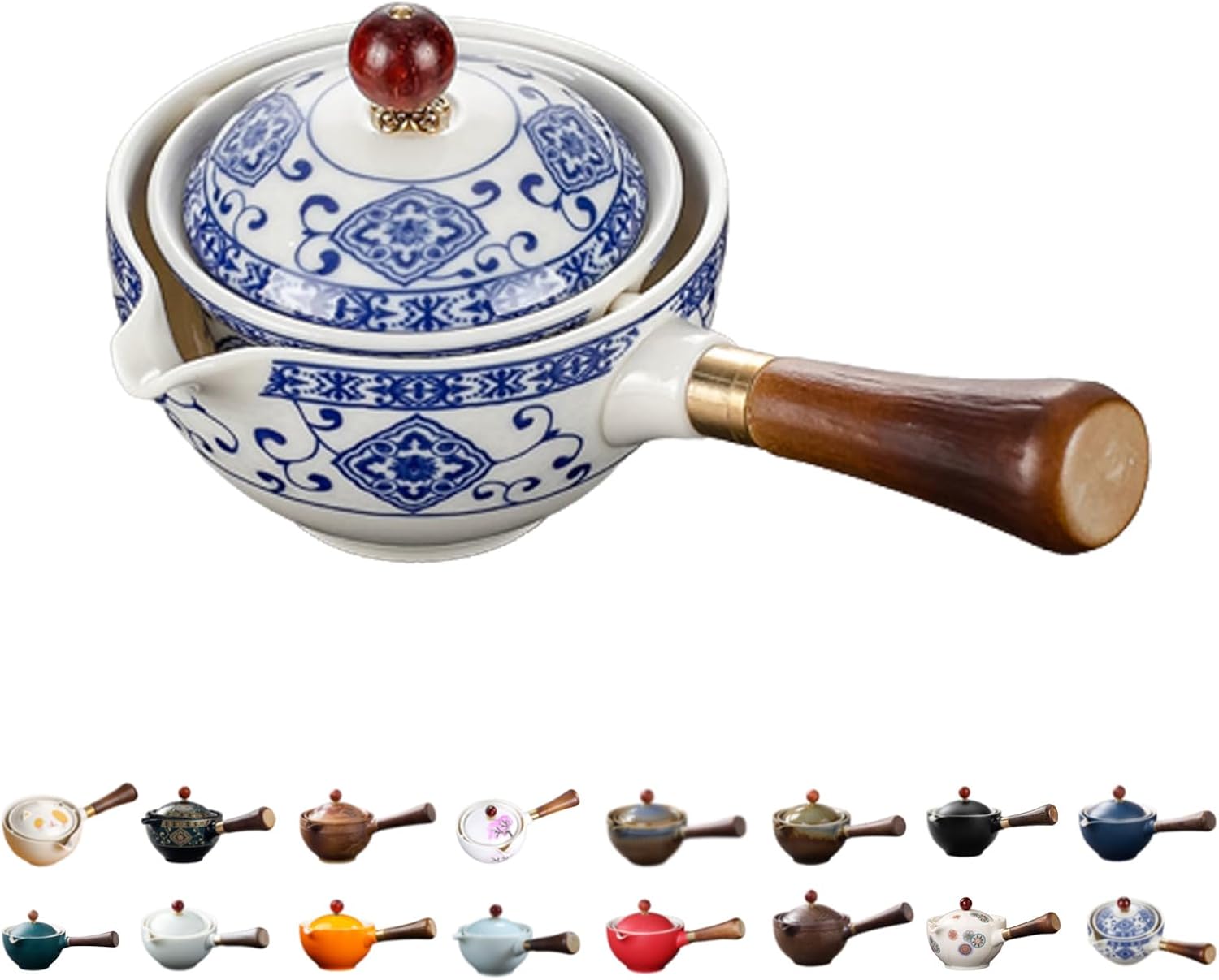 Axurhui Magic Teapot Cat, Ceramic Portable Travel Tea Set