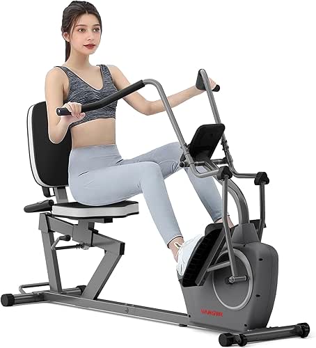 VANSWE Recumbent Elliptical Cross Trainer – Full-Body Low-Impact Recumbent Exercise