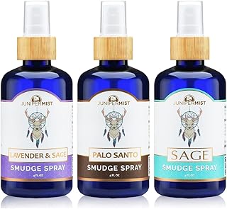 Smudge Spray Gift Set: Sage, Lavender, and Palo Santo to Remove Negative Energy: Smokeless Alternative to Sage Bundles, Incense, Sticks or Candles: Handmade with Real Essential Oils in Sedona Arizona