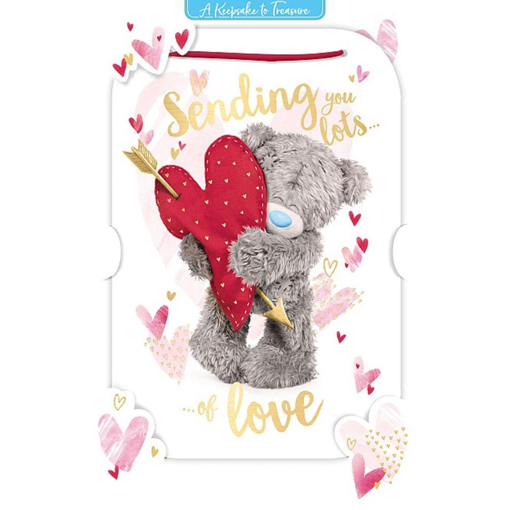 3D Holographic Keepsake Sending Love Me To You Valentine's Day Card