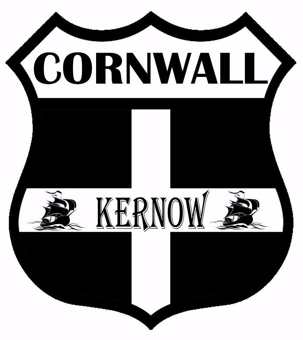 2 x Cornwall Kernow Self Adhesive Backed Vinyl Stickers