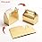 UnicoPak 30 Pack Gold Gable Treat Boxes, Party Favor Boxes, Gift Boxes for Kids, for Snacks, Candy, Toys, Birthday Party, Wedding, Halloween, Christmas - 6.5x3.5x3.5 Inches