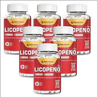 6x Licopeno Antioxidante-500mg- Selênio- Vitamina E-60 Caps.