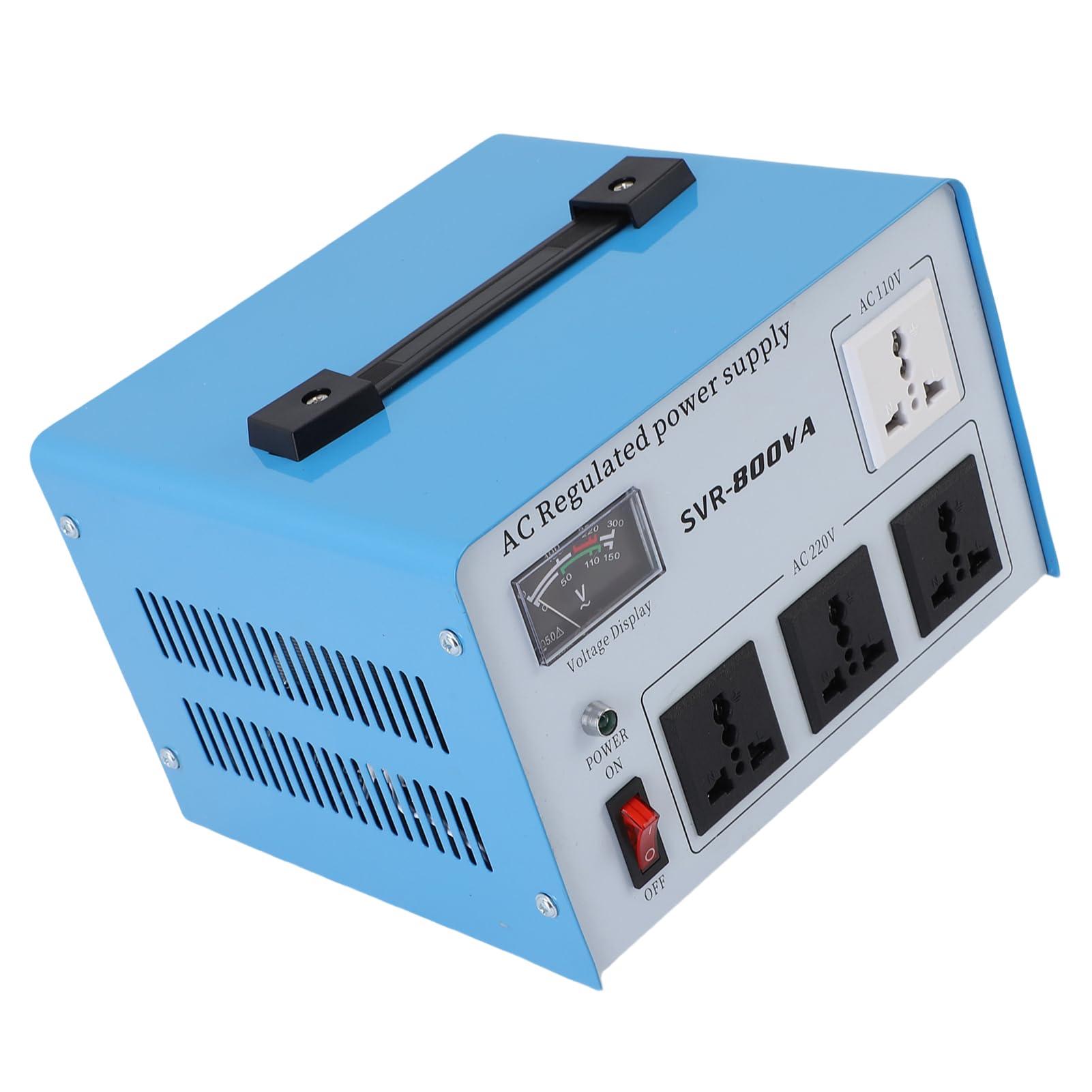 Stabilizzatore di Tensione Monofase Superiore da 800 W per Dispositivi Elettronici, Regolatore di Tensione Affidabile per Computer Smartphone, ABS, 1 Set (Spina UE 160-250 V)