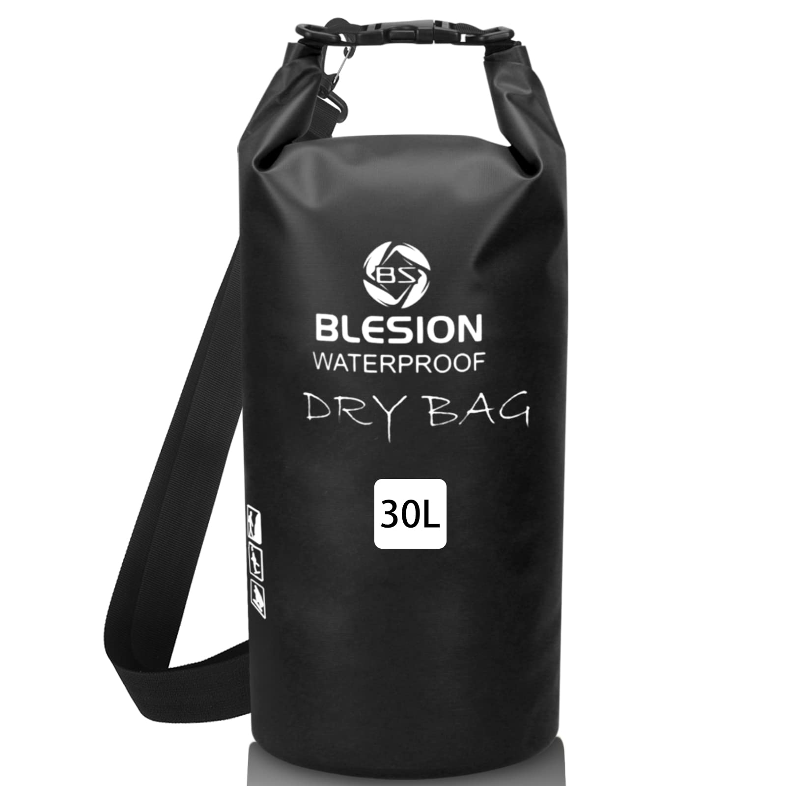 BLESION Bolsa Estanca, Bolsa Impermeable 5L 10L 15L 20L 30L para Kayak Rafting Pesca Playa Acampar Natación Senderismo