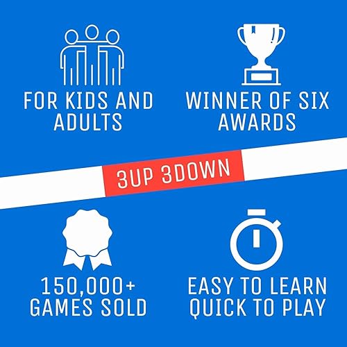 Miniatura 4 de Ok2Win 3UP 3DOWN - Juego de cartas - Diversión familiar rápida y fácil de aprender para mayores de 7 años