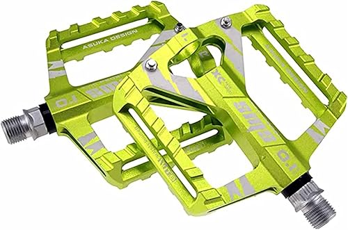 LSRRYD Pedales de bicicleta de montaña 916 MTB, pedal plano para bicicleta de carretera con pasadores antideslizantes, pedal de plataforma universal