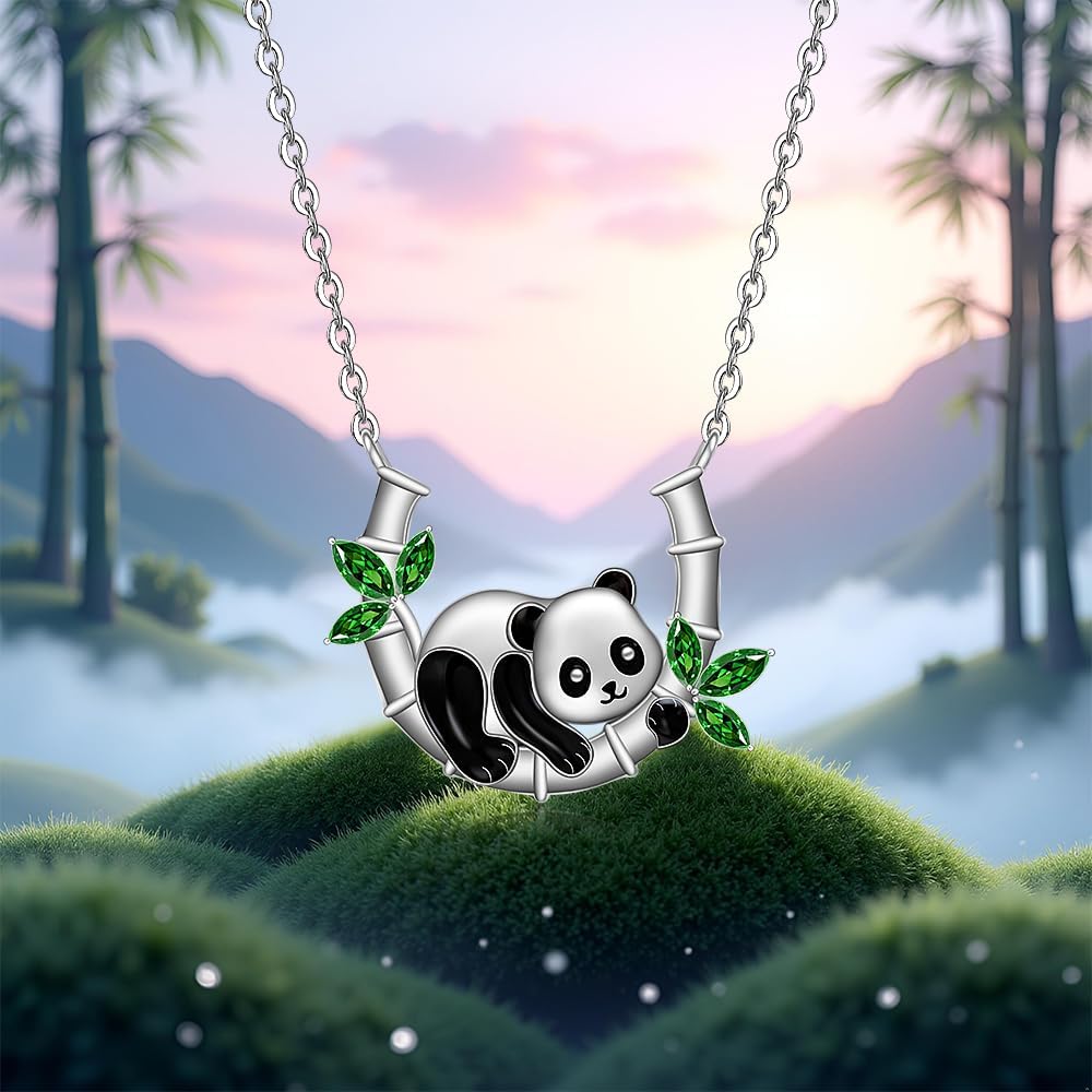Panda Necklace for Women Sterling Silver Panda Necklaces Gifts Cute Animal Pendant Jewelry Gifts Daughter - Image 4