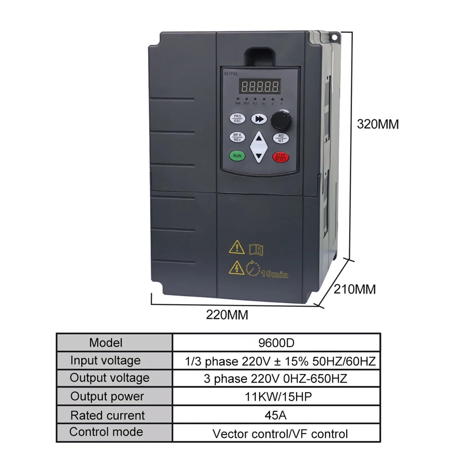 220 V 1,5 kW 2,2 kW 4 kW Jednofazowy przetwornik częstotliwości wejściowej i trójfazowej wyjściowej/Napęd o regulowanej prędkości/Falownik częstotliwości/VFD(7.5KW 10HP)