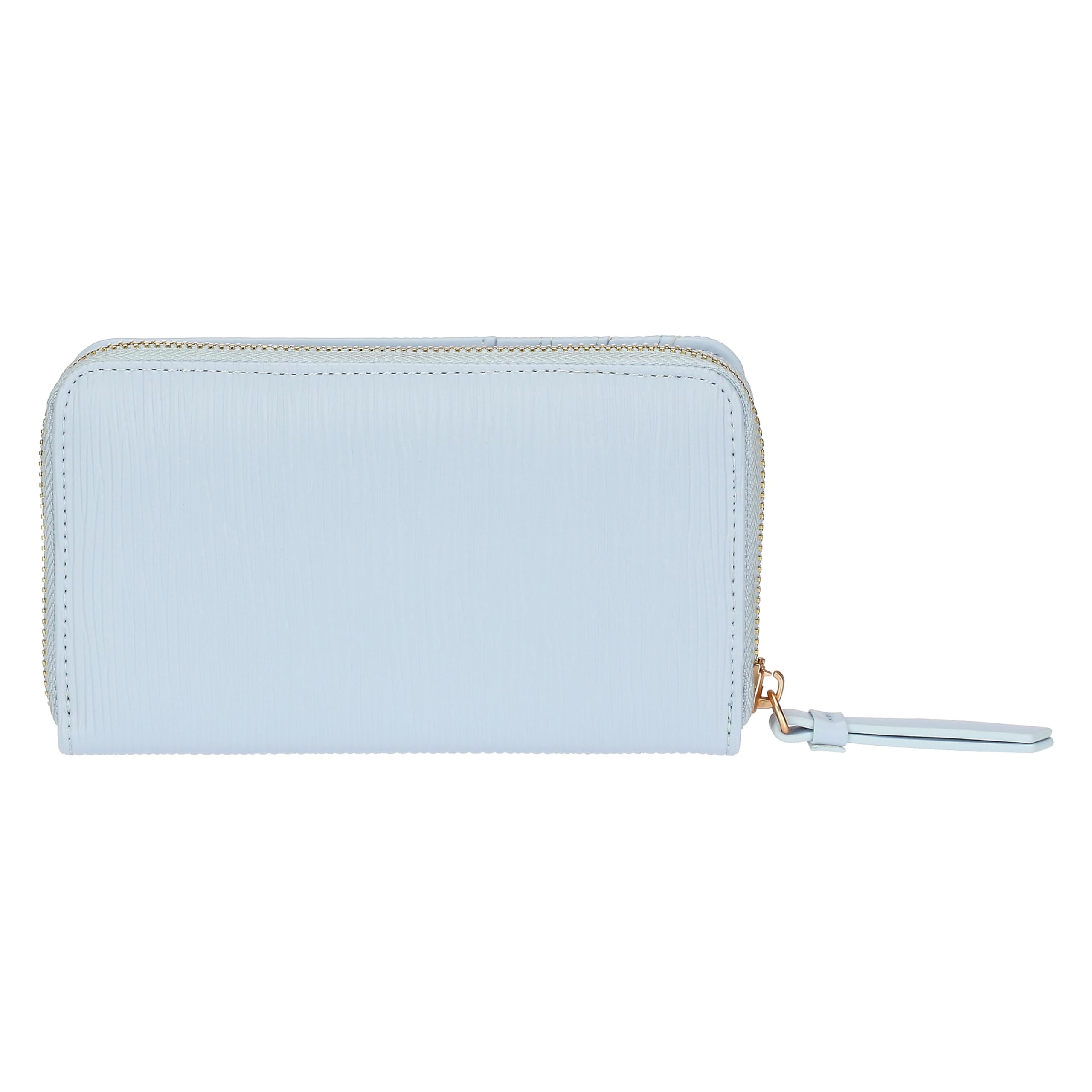 THUN Portafoglio medio azzurro, ecopelle, Collezione Sempre con Me, 16,3 x 3 x 10 cm