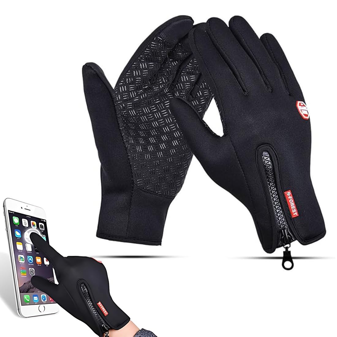 Guantes Equitacion De Equitación De Mujer De Cuero Sintético Guantes De Ciclismo Para Hombre Y Mujer,L