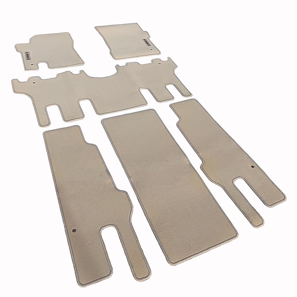 Car Lux AR07151- Alfombras Alfombrillas de moqueta Premium Velour en Color Beige con Logo a Medida para Rodius a Partir de 2005