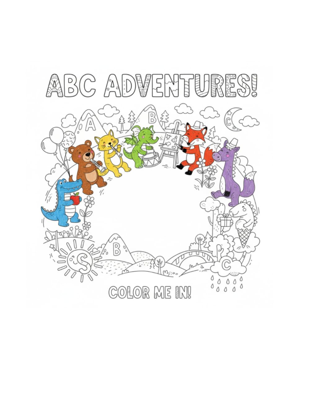 ABC' adventures: Color me in