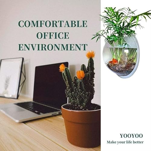 Miniatura 4 de Maceta pecera Yooyoo acuario creativo de acrílico colgante montado en la pared para plantas acuáticas, maceta acuario decorativa con forma de