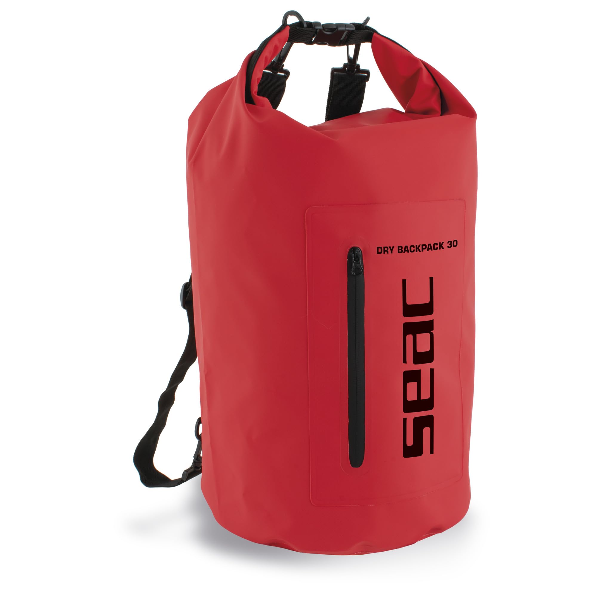 SEAC Dry Backpack – Bolsa Estanca Impermeable 30L (65×47 cm) con Cierre Roll-​Top, Tirantes Ajustables y Bolsillo Externo | Dry Bag para el Medio acuático, Barco, Kayak, Sup y Actividades Outdoor