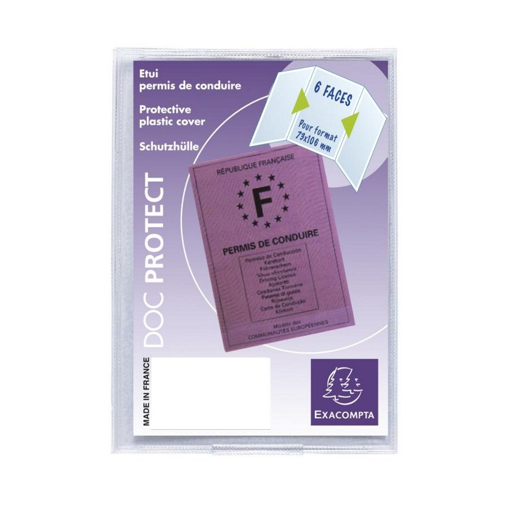 Lot De 6 étuis Transparents Pour Carte Grise - 227x112 Mm - PVC Souple - Protection Contre L'eau Et La Poussière