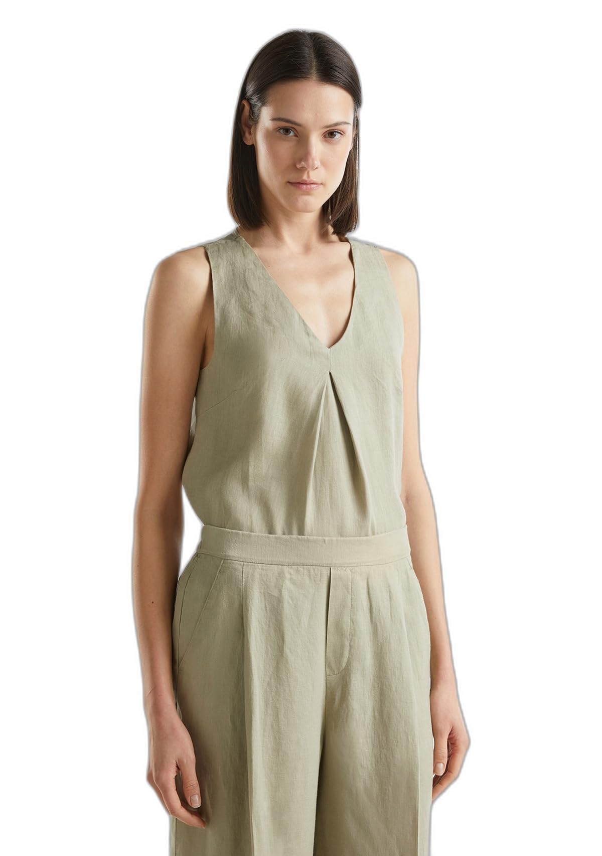 United Colors of Benetton Blusa 5bmldq06w Camisa Mujer (Pack de 1)