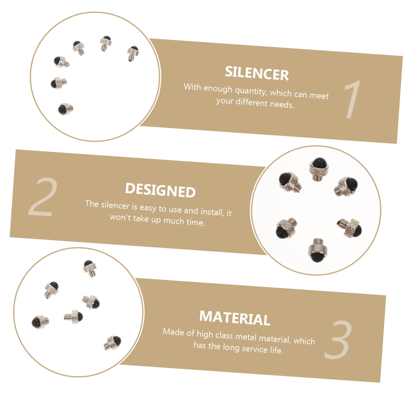 Homoyoyo 6pcs Hair Scissor Rubber Silencers for Noise Reduction - Bumper Replacement for Hairdressing Tools