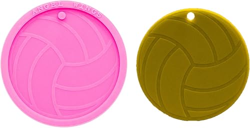 Miniatura 2 de Molde de resina de voleibol súper brillante moldes de silicona deportiva DIY resina epoxi llaveros moldes de fabricación de joyas suministros