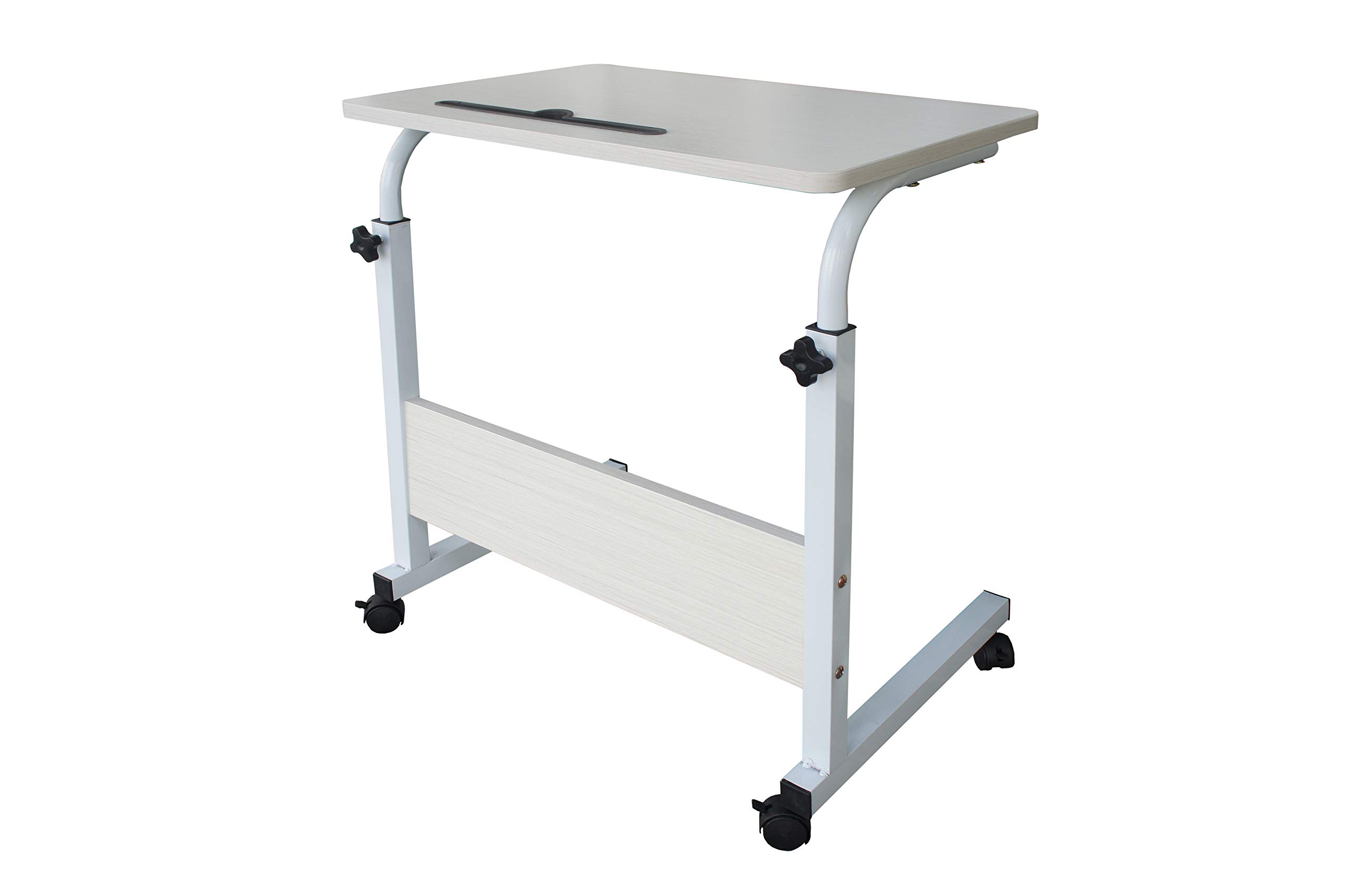 Buy Bedside Laptop Table Rolling Overbed Computer Desk Cart Stand