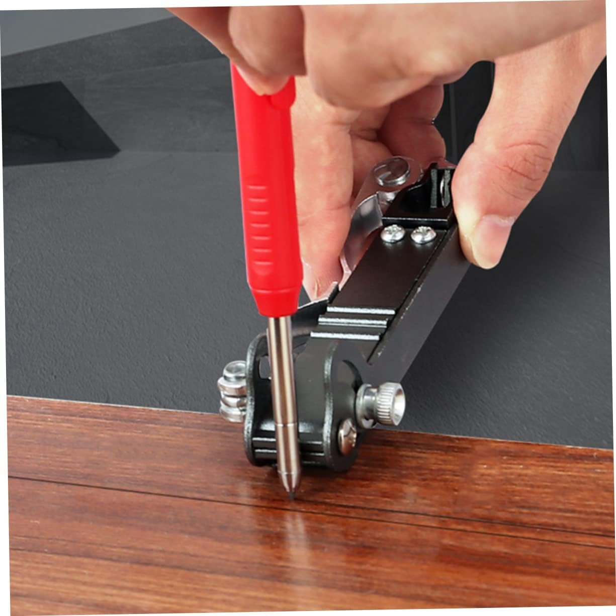 Contour Gauge Scribe Tool Pencil Multi-Function Aluminum Woodworking Scribing Tool for Precise Measuring and Marking for DIY Projects and Carpentry