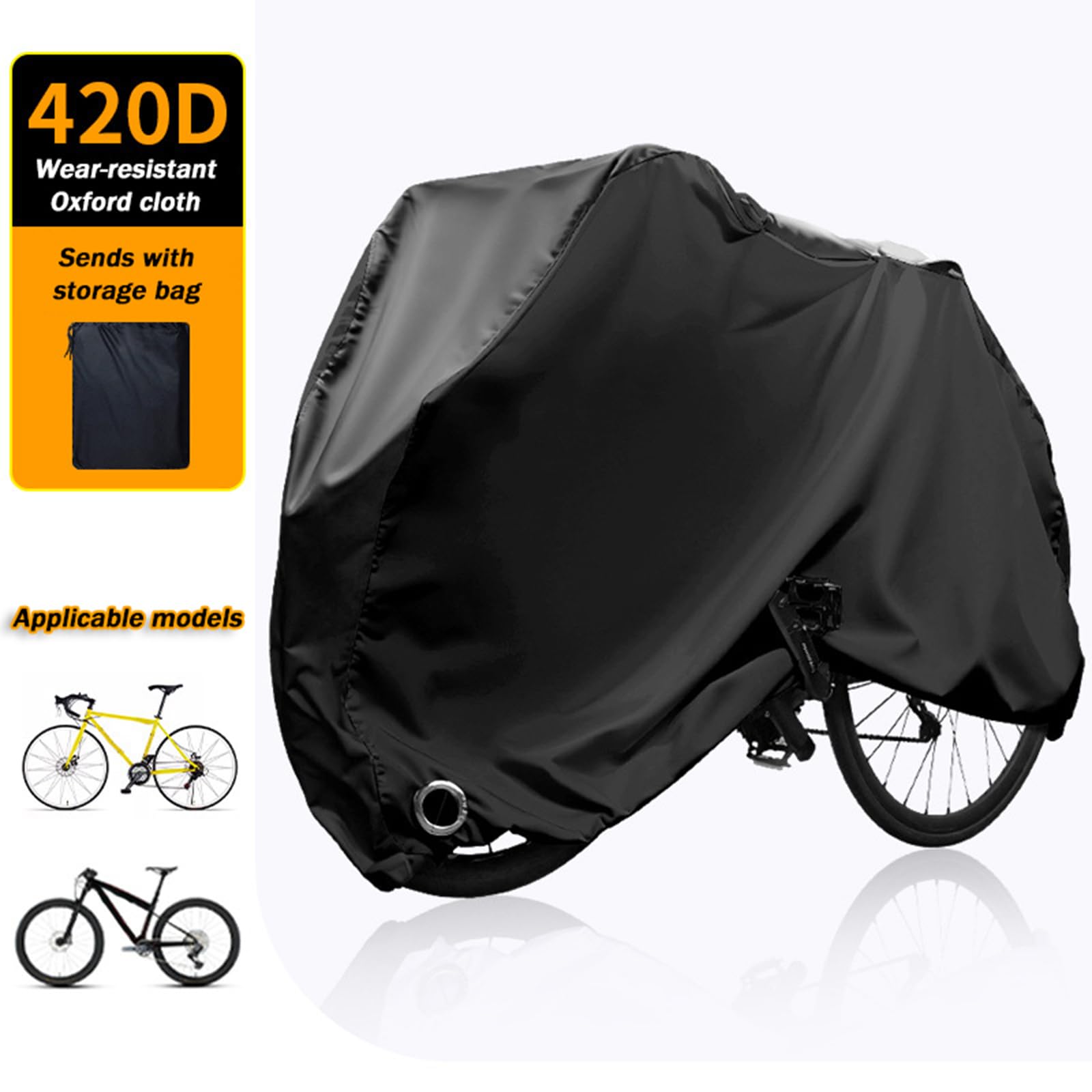 optrcn Bike Cover for BMC Teammachine SLR01 Roadmachine 01 Teammachine SLR, Outdoor Bike Storage Covers Rain Sun Dust Wind Proof, Bicycle Cover with Lock Hole & Storage Bag for Mountain Road