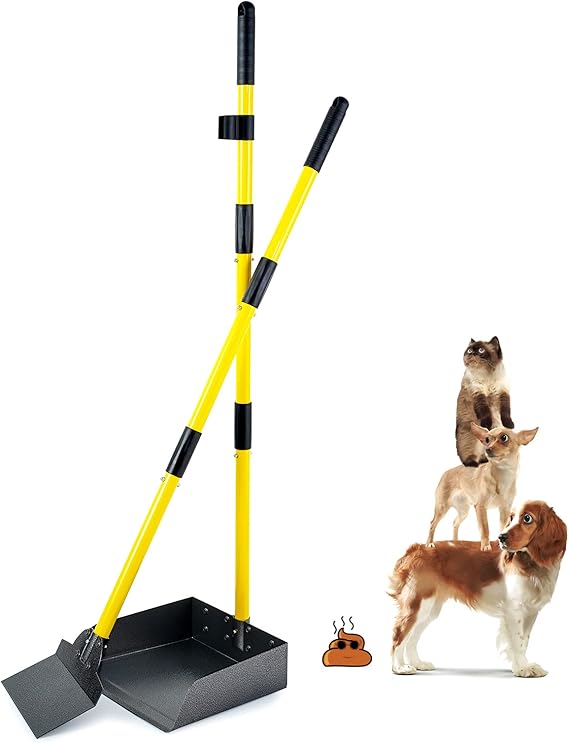 Dog Pooper Scooper, Spade and Tray Set Dog Poop Scooper for
