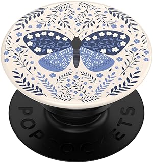 PopSockets Japan - ポップソケッツ ジャパン PopGrip Boho Butterfly ボーホーバタフライ 拡張キックスタンド付き ポップグリップ