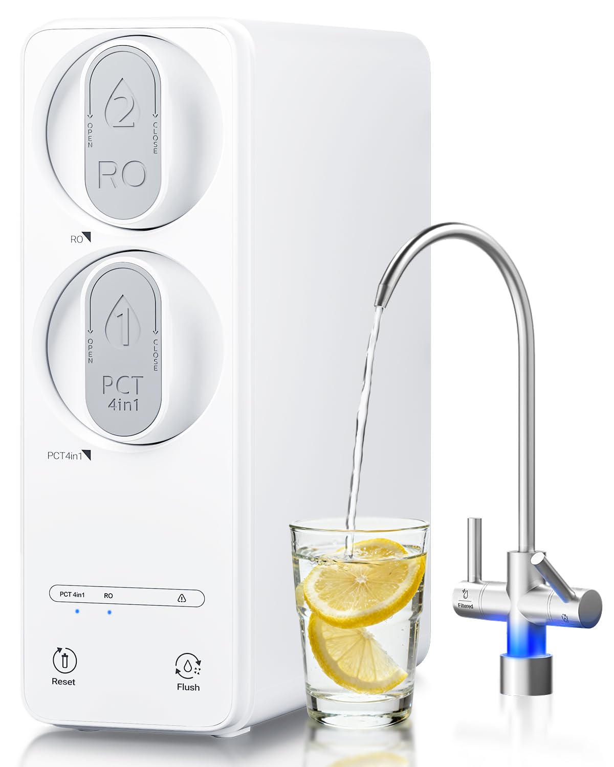 Ecoviva 600GPD Reverse Osmosis System, RO Under Sink Water F