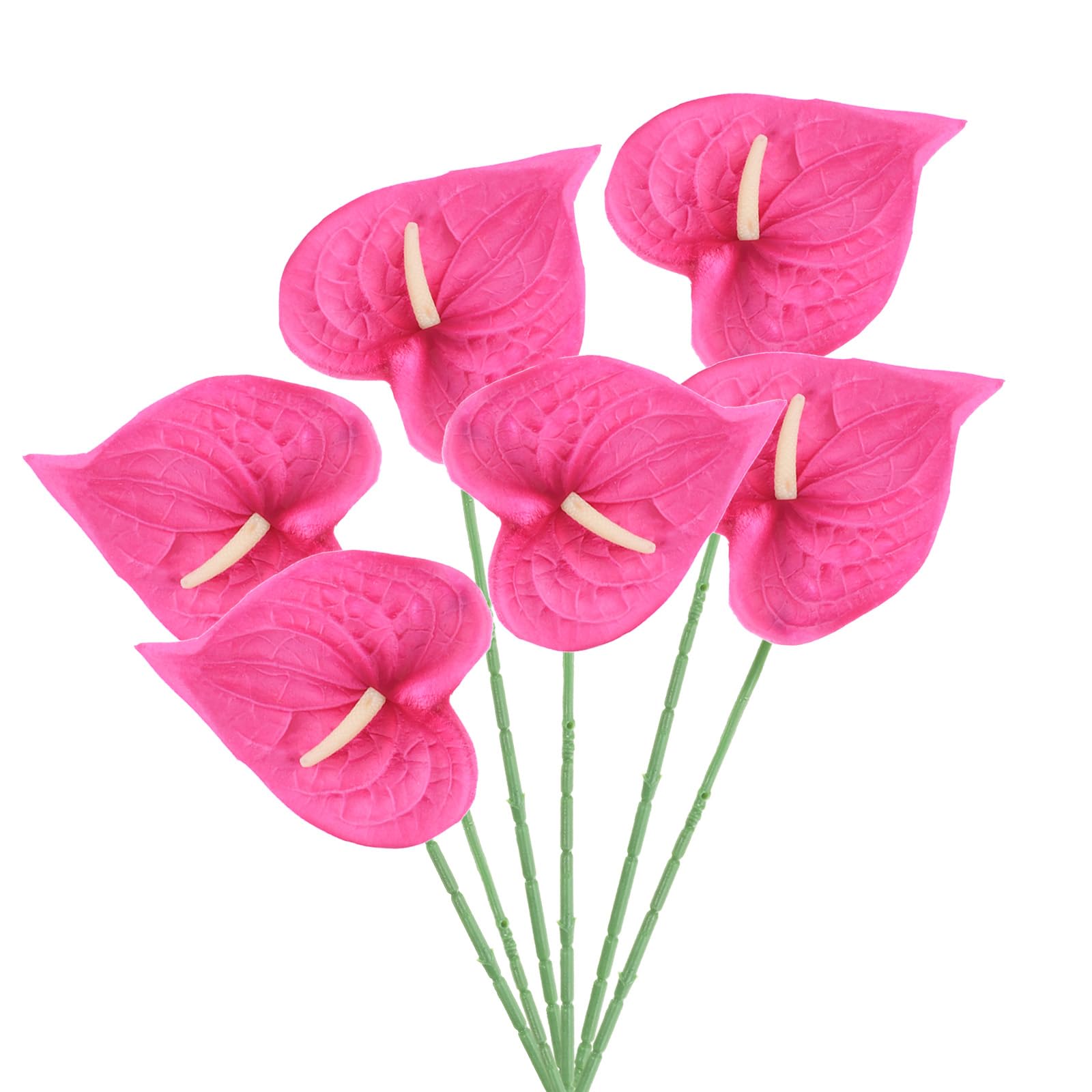 PATIKIL 13" Artificial Anthurium Lily Flowers