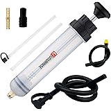 Automotive Fluid Extractor Pump,Oil Change Syringe with Long Hose,Syringe Style Pump for Power Steering Transmission Gear Oil & Brake Fluid Changes, Hand Vacuum Pump 200CC/200ML-3 ProType