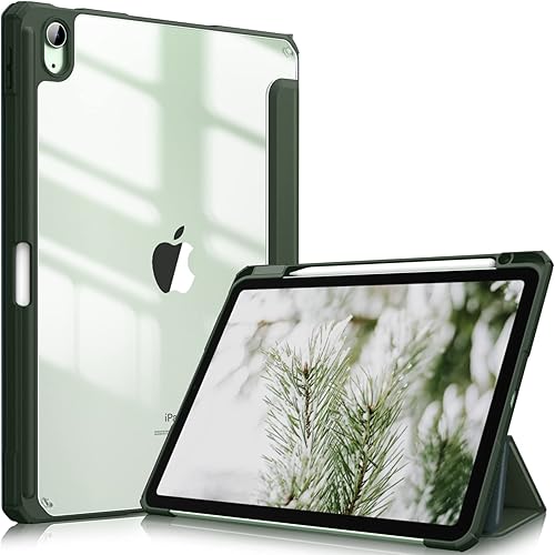 Miniatura 1 de Fintie Funda híbrida delgada para iPad Air de 5 generación (2022)  4 (2020) de 10.9 pulgadas, soporte integrado para lápices a prueba de golpes, con