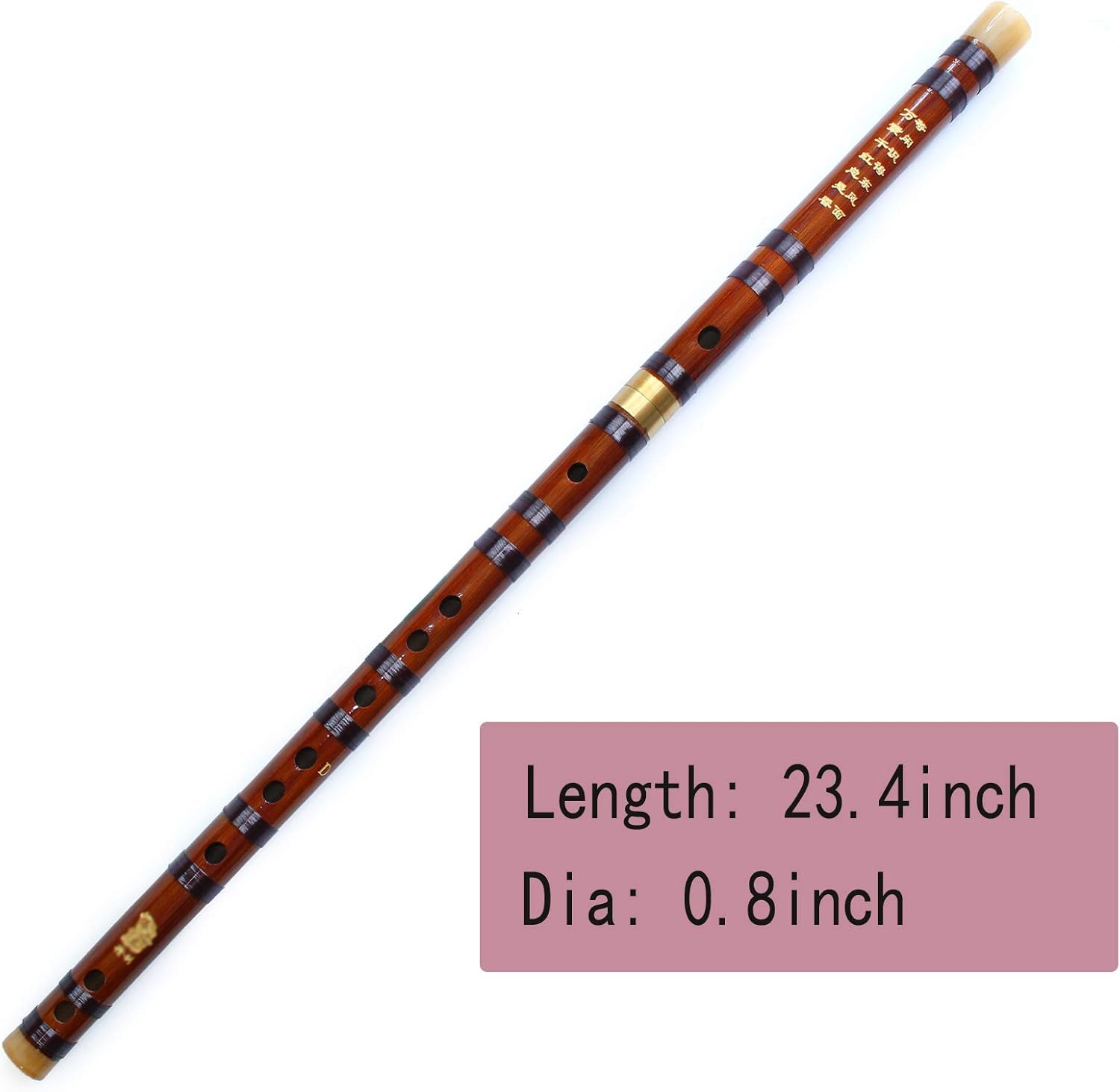 Vintage Style Bamboo Flute Chinese Musical Instrument Traditional Dizi (KEY D) : Musical Instruments