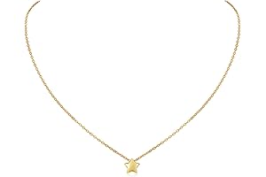 Christmas in the Stars: Personalized 925 Sterling Silver Dainty Necklace with Star