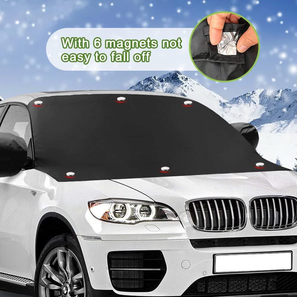 Produktbild von Winter Auto Zubehör Auto Windschutzscheiben Abdeckung - Frost & Sonnenschutz Für SUV Und Limousinen Auto Frostschutz Abdeckung Silver SUV