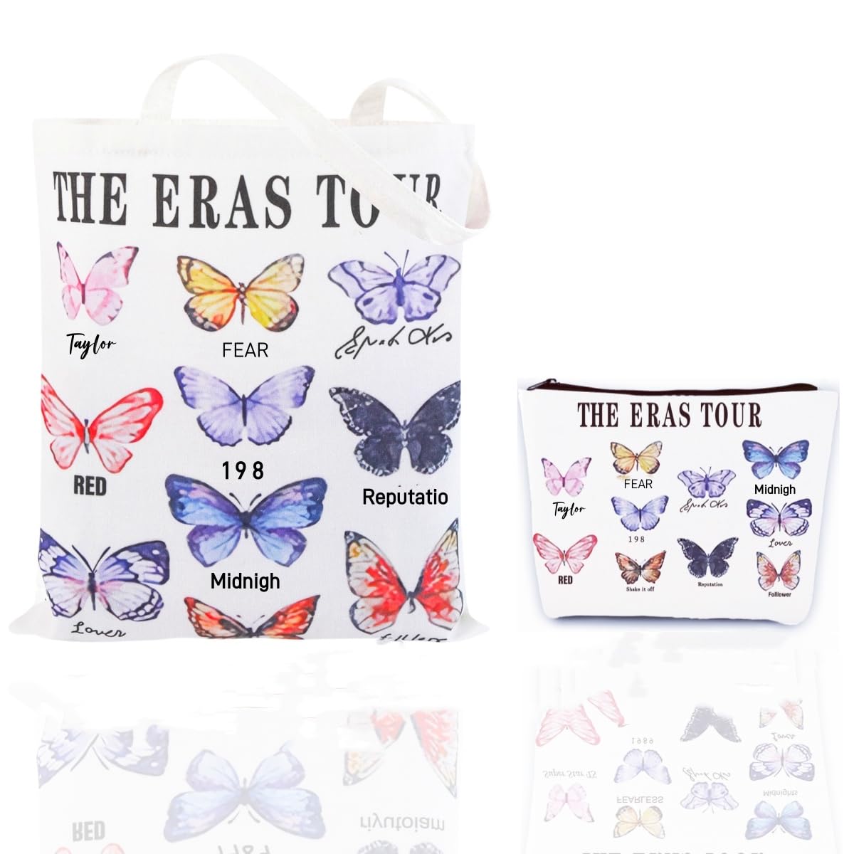 CAONIDADAYE Tays Gifts Set with Tote bag and Makeup Bag,Music Lovers Merch Birthday gift,suitable for work,shopping,vacation