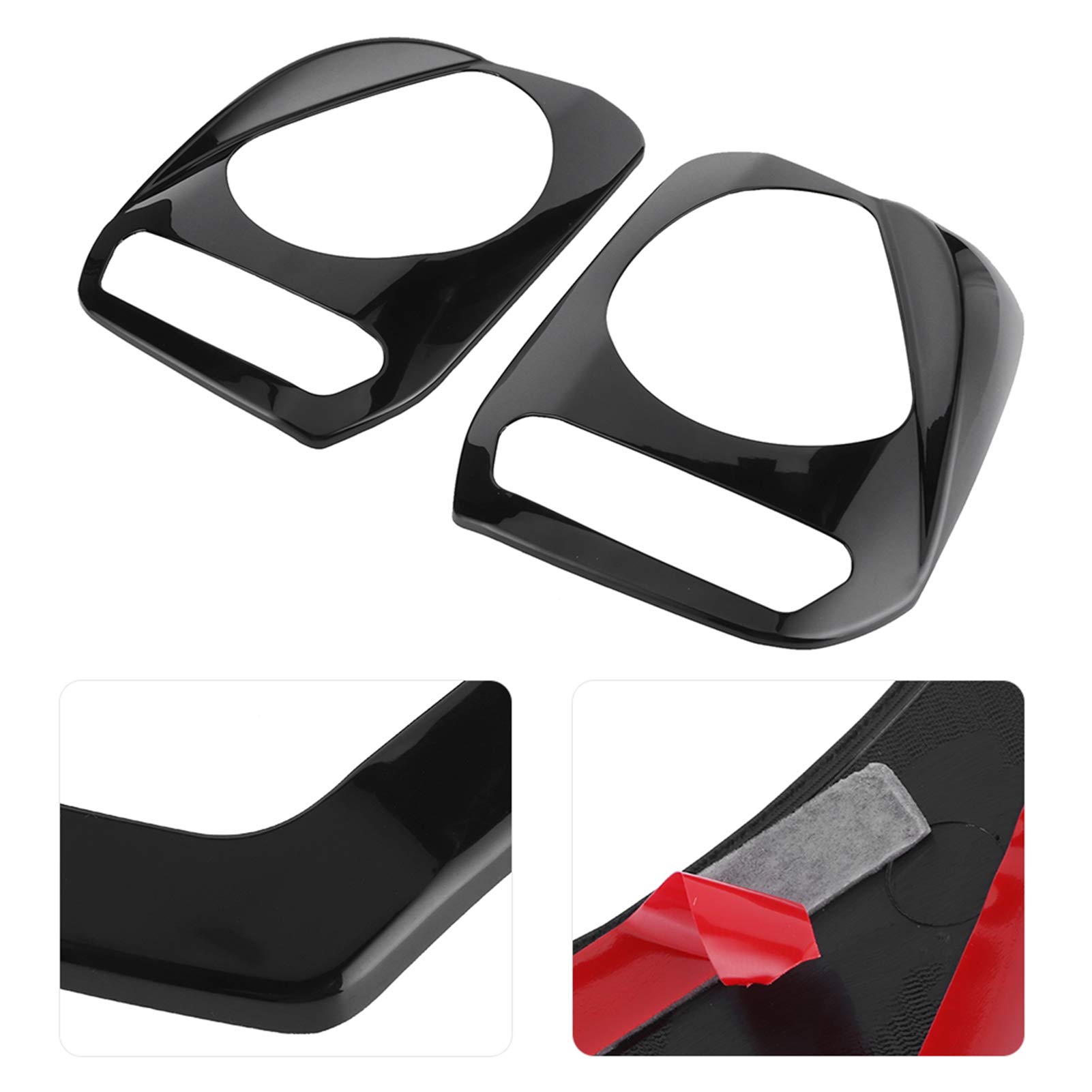Sostituzione della Decorazione del Rivestimento del Faro della Copertura del Faro Anteriore dell'automobile 2 Pezzi per Jimny 2007-2017