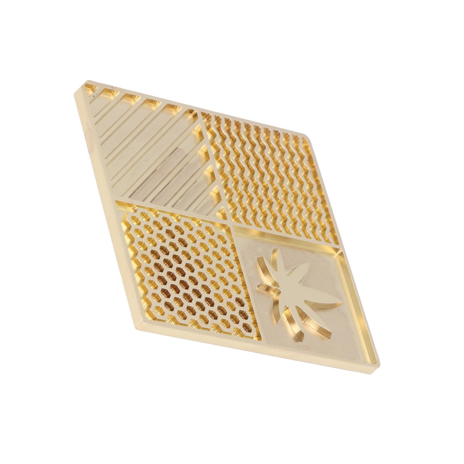 Bandeja de Diseño para Hacer Cubitos de Hielo de Cobre para Impresiones Personalizadas, Accesorio Portátil para Camarero, Ocasiones Elegantes, 10x10cm (B04)