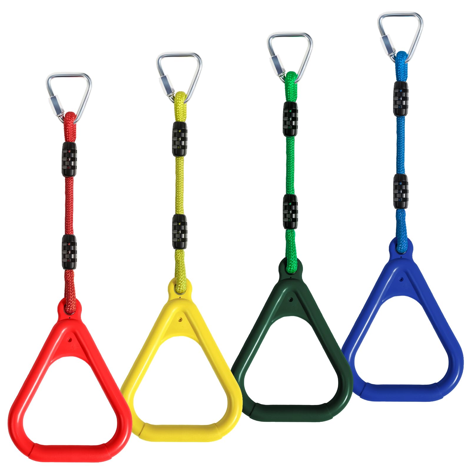 Vdealen Kinder Klettern Ringe Schaukel Outdoor Multifunktions Turnringe, Multifunktions Trapeze Schaukel für Innen- und Außenbereiche geeignet, kann 120 kg tragen
