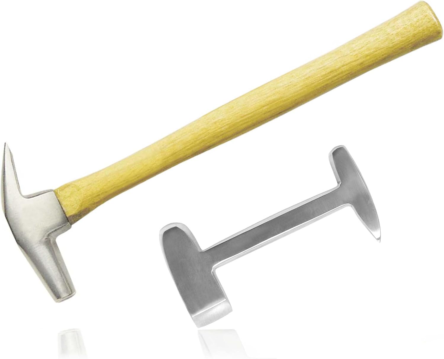 Professional Farrier's Hammer Wooden Handle Clinch Cutter Durable Construction Satin